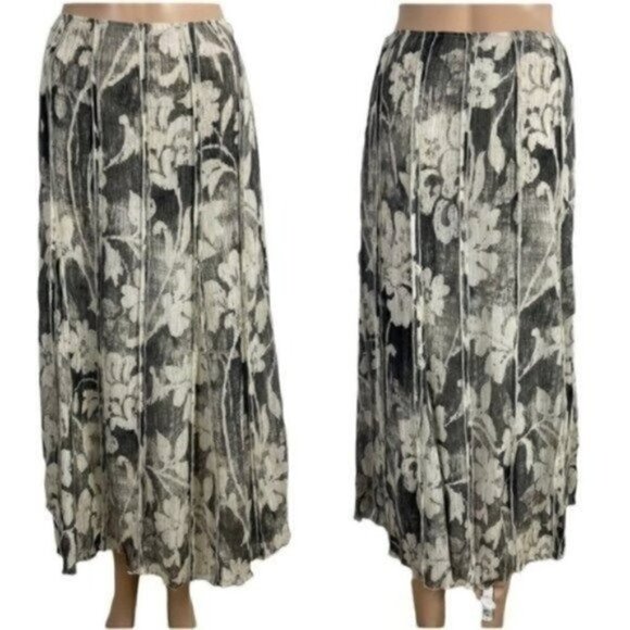 Emanual Ungara Women’s Exposed Seam Floral silk blend lined skirt size 8 - Picture 1 of 11